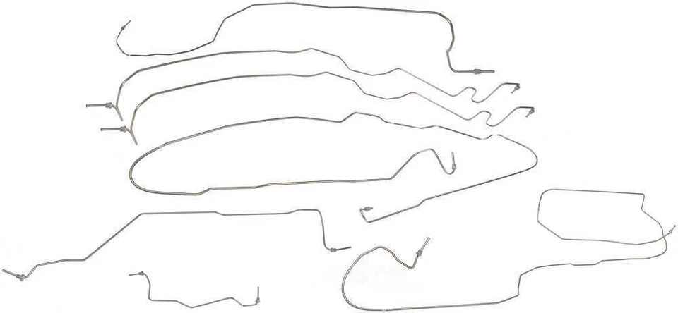 FITS 00-02 YUKON XL SUBURBAN AVALANCHE 1500 STAINLESS STEEL BRAKE LINE KIT - Image 1 of 3