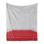 Opera Soft Flannel Fleece Throw Blanket Theater Chairs Row Graphic