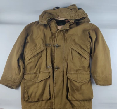 Structure Outerwear Jacket Medium Fireman Clasp Barn Chore Coat Pockets VTG 90s - Image 1 of 4