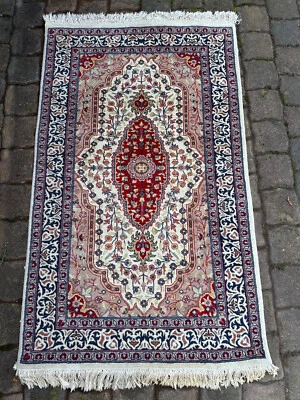 ALTER PERSER TEPPICH PERSISCHER ORIENTTEPPICH AUS WOLLE HANDGEKNÜPFT 170x96cm - Bild 1 von 4