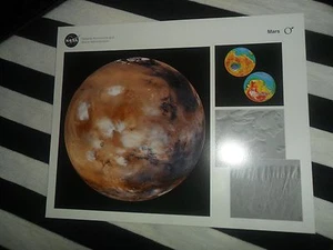 1997 NASA MARS GLOBAL SURVEYOR POSTER PRINT 8" X 10" VG ! - Picture 1 of 3