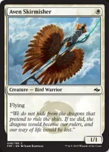 MTG 2015 AVEN SKIRMISHER - BIRD WARRIOR CREATURE - MAGIC GATHERING CARD - Picture 1 of 2