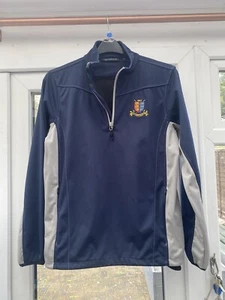Great pullover mazza da golf Yarmouth & Caister cerniera 1/4 in perfette condizioni taglia media - Foto 1 di 12