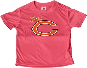 Chicago Bears Toddler T-Shirt Love Pink  - Picture 1 of 1
