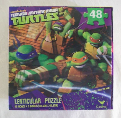Rompecabezas 3D lenticular Teenage Mutant Ninja Turtles TMNT Cardinal 2012 sin usar, en caja sellada Foto 1 de 3