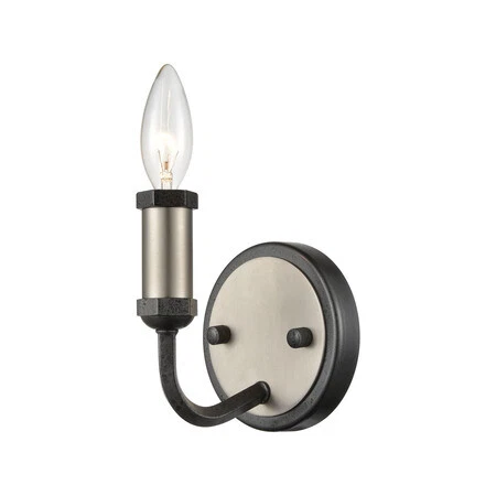 ELK LIGHTING 15390/1 Cortlandt 1-Light Sconce in Gray Iron Cover