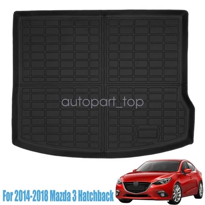 Revestimiento de carga de maletero TPE negro para Mazda 3 hatchback 2014 2015 2016 2017 2018 nuevo Foto 1 de 4