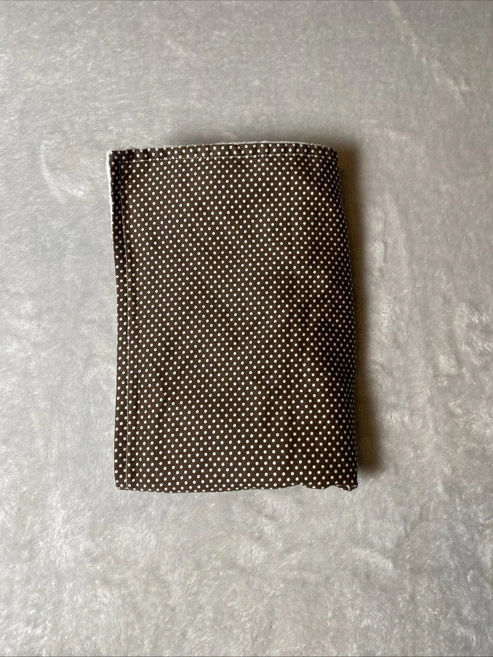 Tiddliwinks Reversible Baby Security Blanket Polka Dot Brown White Circle Lovey - Image 1 of 4