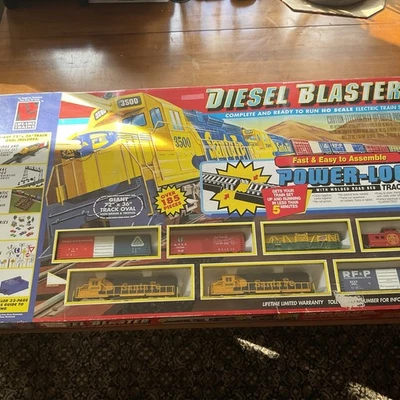 New Open Box Life-Like Trains "Diesel Blaster" Train Set. "Missing Some Acc's. - Image 1 of 4