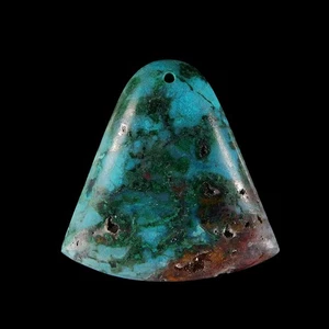 Chrysocolla 39x38x7 mm Pendant bead GC802105 - Picture 1 of 4