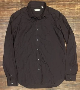 Burberry London Men’s Size 44 Brown Long Sleeve Button Up Shirt - Picture 1 of 8