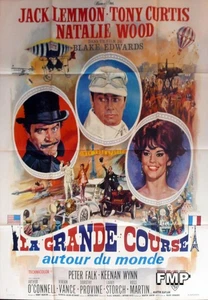 DAS GROSSE RENNEN - STIL A - AUTOS - CURTIS / LEMMON - ORIGINAL GROSSES FRANZÖSISCHES POSTER - Bild 1 von 1