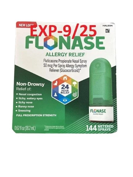 144 Sprays Nasais para Alívio de Alergia FLONASE VEJA FOTO PARA DATA - Imagem 1 de 1