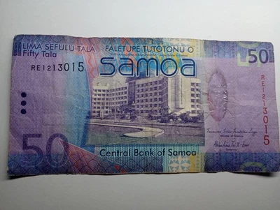 Samoa 50 Tala 2017 Circulated Banknote Foreign Currency World Paper Money - Image 1 of 2