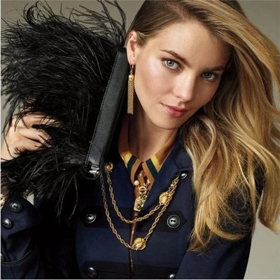 Collar de cadena Cabi The Buzz tono dorado escarabajo abeja convertible grueso insecto joyería Foto 1 de 4