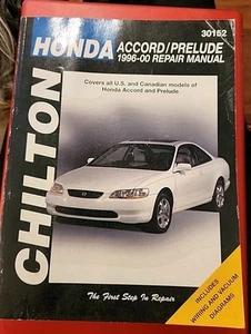 Honda Accord Prelude 1996-2000 Shop Service Repair Manual Chilton 30152 - Picture 1 of 2