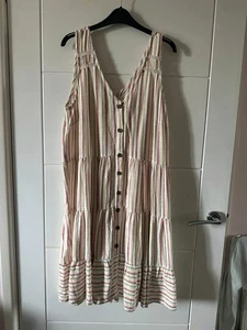 Next Petite Women's Linen Dress Size 16 - Picture 1 of 3