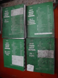 1977 FORD F SERIES TRUCK LIGHT MEDIUM HEAVY FACTORY SERVICE MANUALS SHOP ROUGH - Imagen 1 de 23