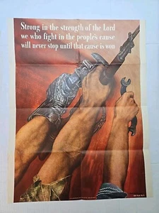 Original WWII 1942 US Office Of War Information Large Poster David Stone Martin - Picture 1 of 12