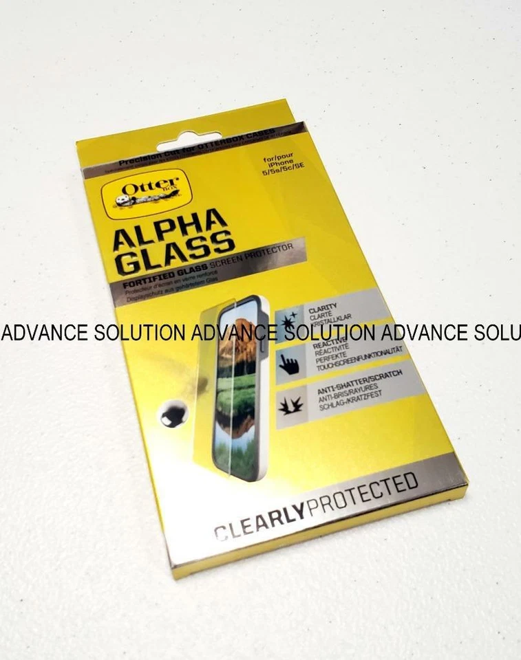 Lote de 2 Nuevos Protectores de Pantalla Otterbox Alpha Glass Series para iPhone 5/5S/5C/SE Foto 1 de 1