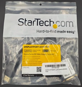 Adaptador de video DisplayPort macho a DVI hembra StarTech.com DP2DV12 IVA incluido - Imagen 1 de 5