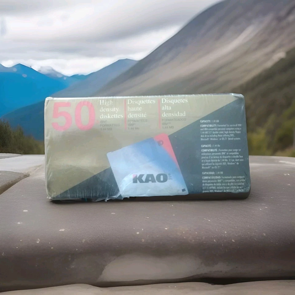 Disquetes KAO 50 IBM Formateados Doble Cara Alta Densidad 1.44 MB 3.5"  Foto 1 de 4