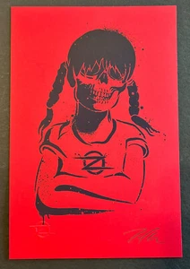 Rare Red Skin SUE NAMI Silkscreen Handbill by Zoltron Limited Edition Of Only 20 - Picture 1 of 2