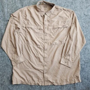 Game Guard Performance Shirt Men's 3XL Beige Long Sleeve Fishing Vented Hunting - Picture 1 of 12