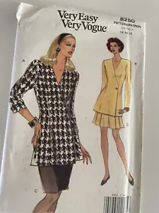 vogue patterns 8250 misses top,skirts & shorts. Size 14-16-18 - Picture 1 of 2