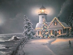 VTG FREEDOM'S HOLY LIGHT Original Art By Jesse Barnes 1 Christmas Card UNUSED