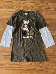 Roots Canada Raglan Langarm T-Shirt Gr. Small Logo weiß grün - Bild 1 von 6
