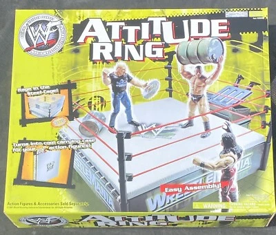 RARE Vintage 2001 WWF Attitude Wrestling Ring Cage  Case WWE NEW IN BOX - Image 1 of 4