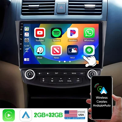 32G For Honda Accord 03-07 Apple CarPlay Android 13 Car Stereo Radio GPS WIFI FM - Image 1 of 4