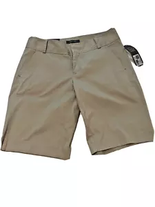 shorts stretch beige women casual Daisy Fuentes Favorite fit size 6 NEW Golf - Picture 1 of 5
