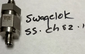 SWAGELOK POPPET VALVE Serie SS-CHS2-1 — TUBO 1/8 --------------------- NUEVO OEM - Imagen 1 de 1