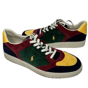 Polo Ralph Lauren Herren Court Lux Sneaker Gr. 14 Cord Colorblock Preppy - Bild 1 von 10