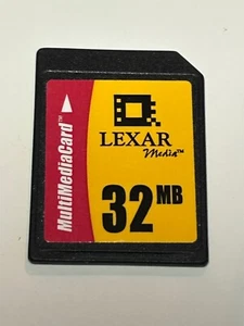 Lexar 32MB MEGABYTE MMC MultiMediaCard Multi Media Card Camera Memory Card - Picture 1 of 2