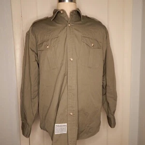 WILLIS & GEIGER OUTFITTERS Herren Gr. L BUSH POPELINE SHIRT Grün Safari L/S - Bild 1 von 6