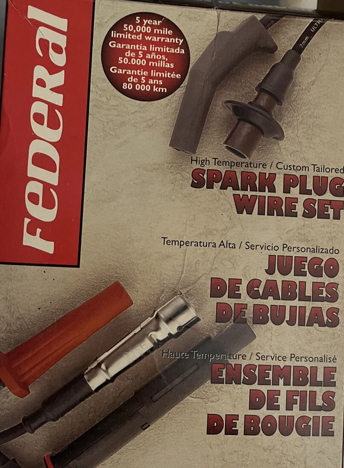 Juego de cables de bujías Federal Parts 3138 envío gratuito 7861 Foto 1 de 3