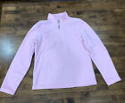 Ll Bean 1/4 Zip Fleece Sweater Womens Size Xsmall Xs Pullover Pink Polartec