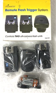 NEW OLD STOCK PROMASTER REMOTE FLASH TRIGGER SYSTEM,TWO CAMERA,DOUBLE,2,GIFT :) - Picture 1 of 2