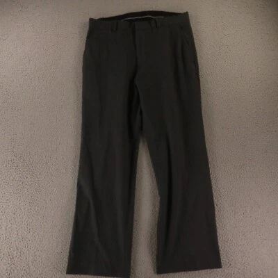 J Ferrar Pants Mens 32 Gray Heather Hopsack Polyester Slacks Breathable 32x27 - Image 1 of 4