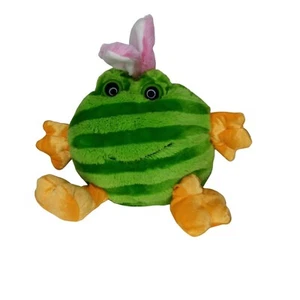 Dan Dee Collectors Easter Frog bunny duck bunny ears Green orange pink - Picture 1 of 8