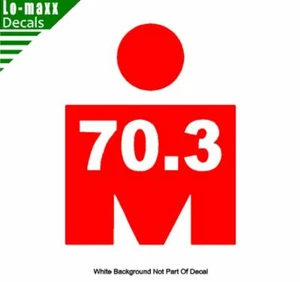 Ironman Triathlon 70.3 Endurance Multisport Race Event Die Cut Vinyl Decal - Picture 1 of 20