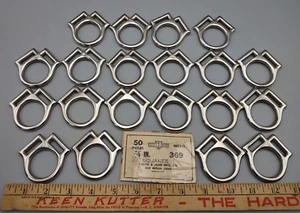 Vintage North Judd Anchor Horse Tack 3/4" Squares #369 Nickel 3/4" 20 Total - Picture 1 of 8