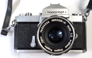Nikon Nikkormat FTN SLR Film Camera Nikkor-H Auto 2/50 Lens - Picture 1 of 24