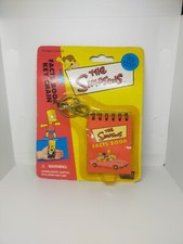 The Simpsons Facts Book Keychain 3 inch Sealed 2000