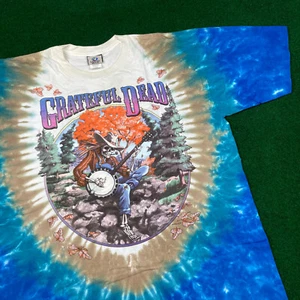 Vintage Liquid Blue Grateful Dead Shirt Mens XL Blue 1994 Fall Tour Concert 90s - Picture 1 of 13