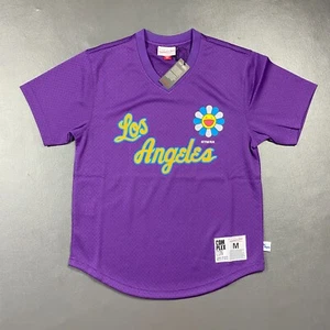 100% Authentic Takashi Murakami x Mitchell Ness Lakers Jersey Mens M 40 Kobe - Picture 1 of 6