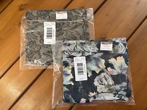 NEW Lot/2 22/24 Cacique Comfort Bliss Full Brief Panty Lace Black/Potent Purple - Picture 1 of 5